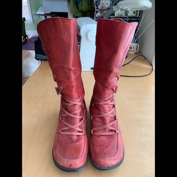 Miz Mooz Olsen Button Boots with Wedge Heel - Picture 5 of 7